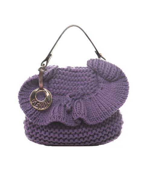 fendi crochet bag|fendi bag with face.